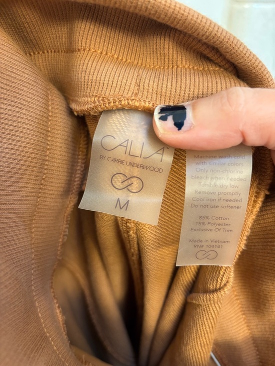 CALIA by Carrie Underwood Brown Sweatshirt & Jogger Set Size Medium Loungewear - Picture 5 of 16